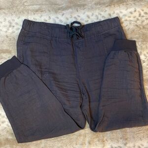 Caslon Grey Pull-on Linen Jogger